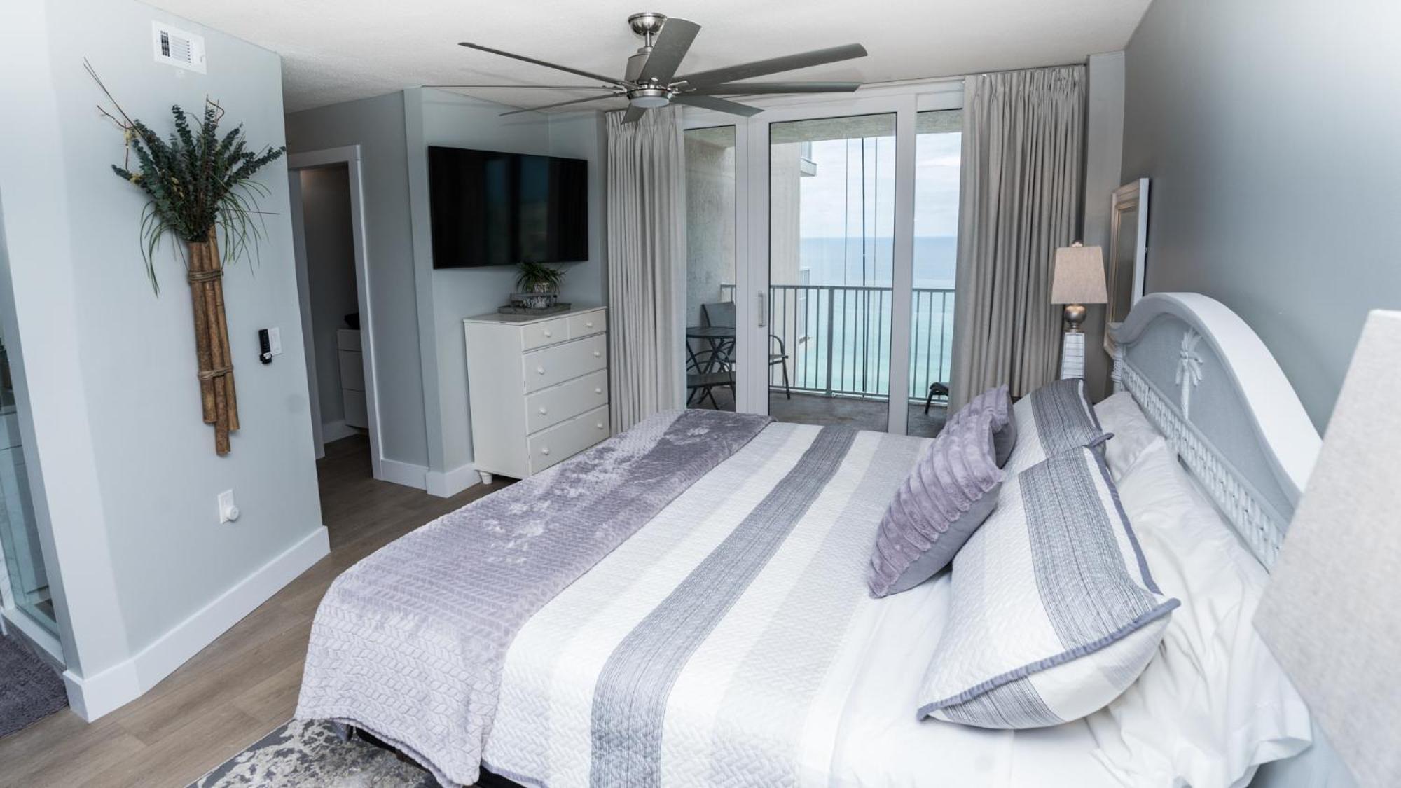 New Rental - 3Br 3Ba Corner Beachfront - 2024 Remodel - 3 Pools, Tiki Hut, Gym, Tennis Panama City Beach Exterior foto