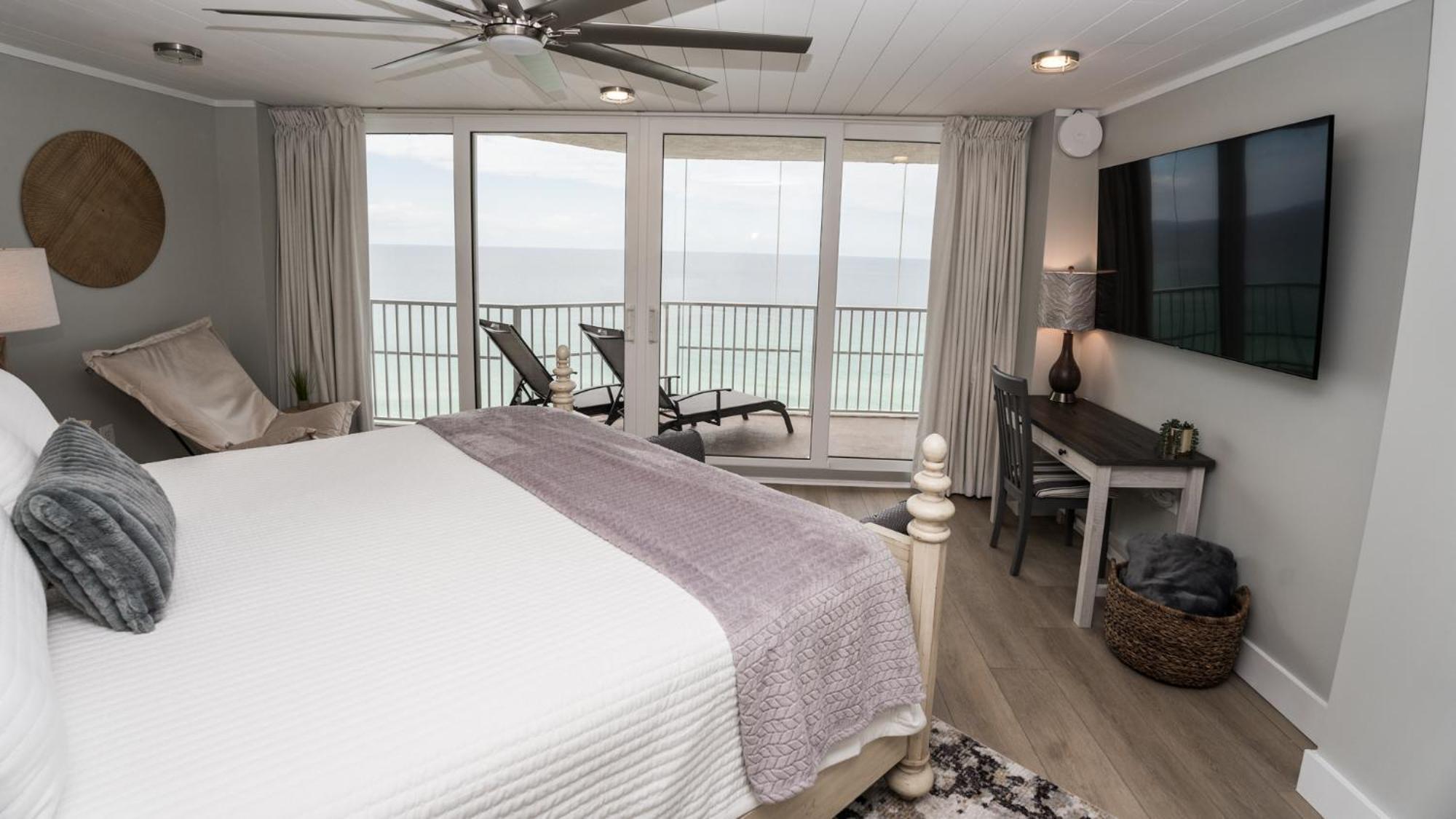 New Rental - 3Br 3Ba Corner Beachfront - 2024 Remodel - 3 Pools, Tiki Hut, Gym, Tennis Panama City Beach Exterior foto